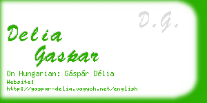 delia gaspar business card